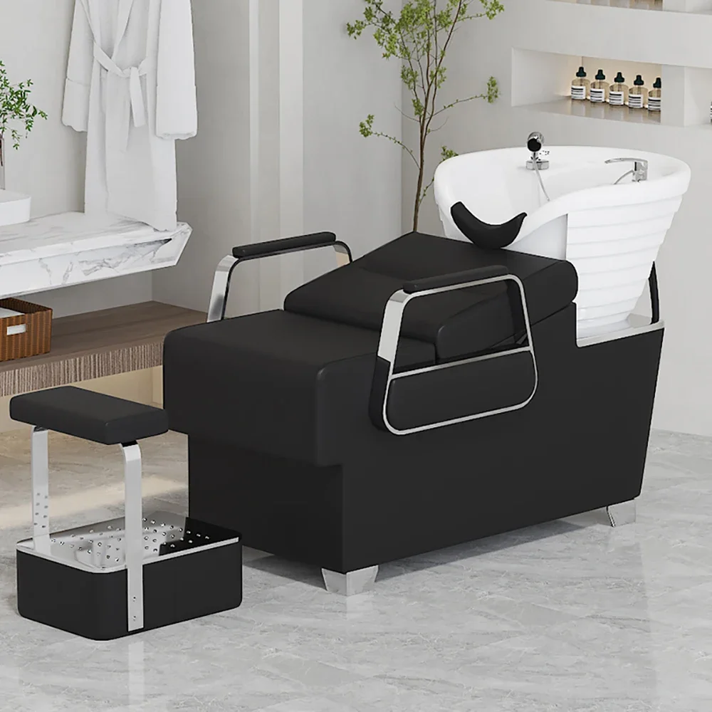 Fashion Luxury Shampoo Bed Simple Unique Modern Delicacy Shampoo Recliner Nordic Ergonomic Cadeira De Barbearia Salon Furniture
Fashion Luxury Shampoo Bed Simple Unique Modern Delicacy Shampoo Recliner Nordic Ergonomic Cadeira De Barbearia Salon Furniture