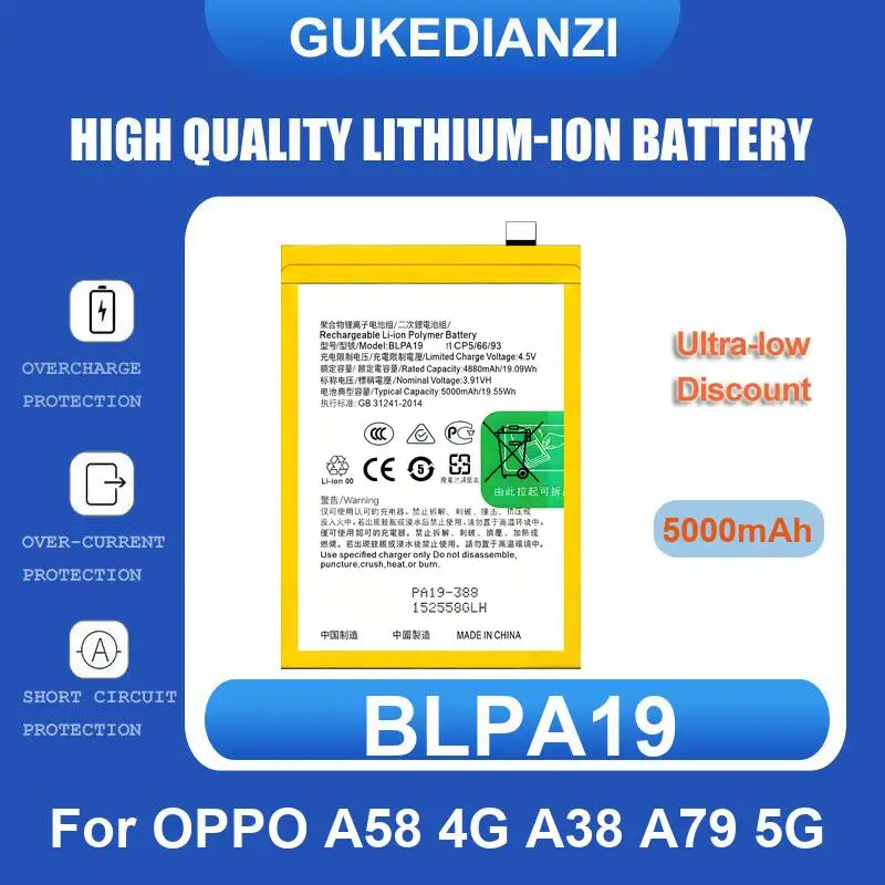 Battery For OPPO K9S Realme GT Neo 2 5G/2 Pro/3 5G/3T 5G/3 3 Q2 Pro 5SE RMX3700 Find X3 CPH2173 PEEM00 A58 4G A38 A79 5G RENO
Battery For OPPO K9S Realme GT Neo 2 5G/2 Pro/3 5G/3T 5G/3 3 Q2 Pro 5SE RMX3700 Find X3 CPH2173 PEEM00 A58 4G A38 A79 5G RENO