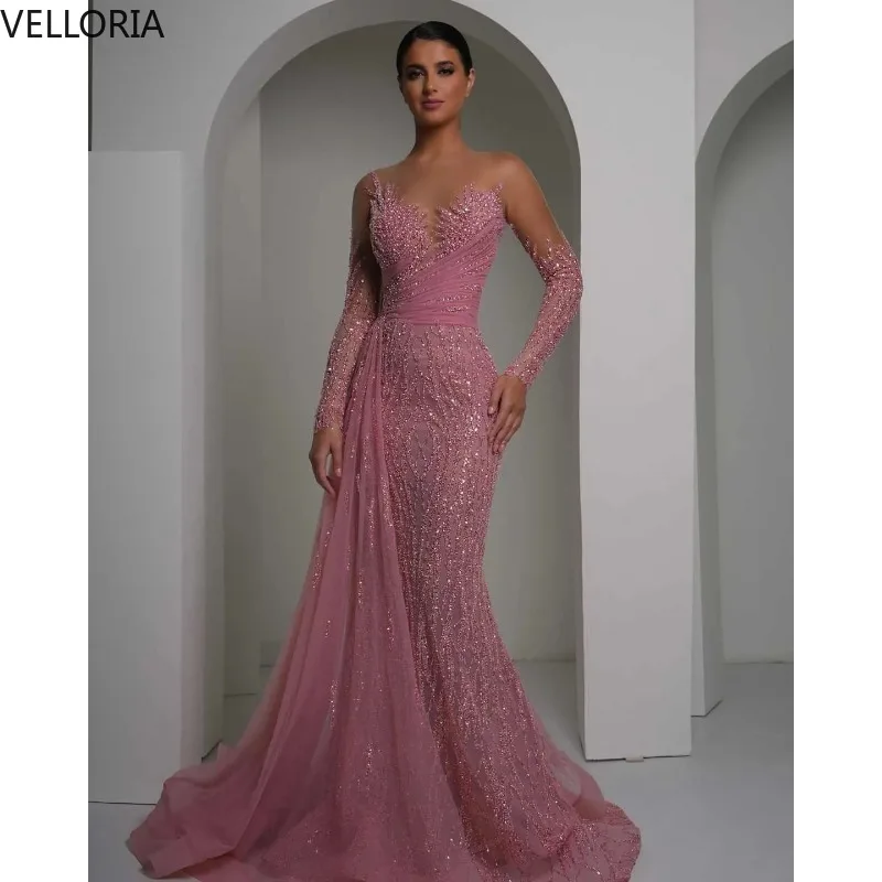 Бальное платье из бисера Вечернее платье с длинным рукавом Платье для выпускного вечера по индивидуальному заказу со шлейфом Бальное платье Vestdos De Fiesta по индивидуальному заказу
Бальное платье из бисера Вечернее платье с длинным рукавом Платье для выпускного вечера по индивидуальному заказу со шлейфом Бальное платье Vestdos De Fiesta по индивидуальному заказу