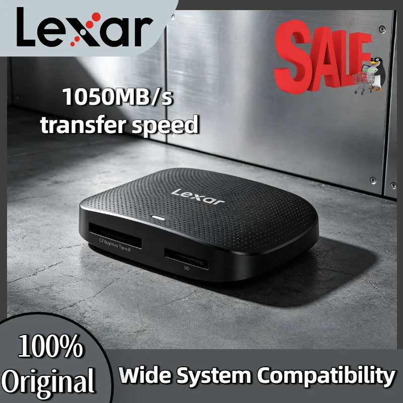 Original Lexar Professional RW520 CFexpress Type B SD Card Reader USB 3.2 Gen 2 Dual Slot 1050MB/s 312MB/s for 8K RAW Video
Original Lexar Professional RW520 CFexpress Type B SD Card Reader USB 3.2 Gen 2 Dual Slot 1050MB/s 312MB/s for 8K RAW Video
