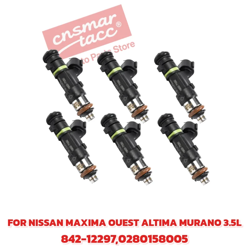 6 шт. топливная форсунка для двигателя Nissan Maxima Quest Altima Murano 3 5L V6 0280158005 84212297
6 шт. топливная форсунка для двигателя Nissan Maxima Quest Altima Murano 3 5L V6 0280158005 84212297