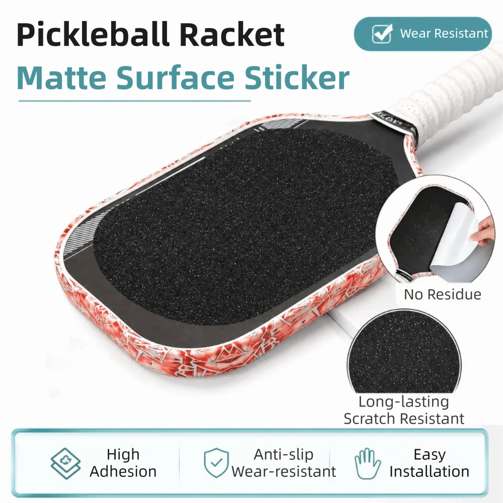 2Pcs Universal Pickleball Paddle Surface Sticker Non-slip Abrasion-resistant Paddle Grit Surface Tape No Sticky Residue
2Pcs Universal Pickleball Paddle Surface Sticker Non-slip Abrasion-resistant Paddle Grit Surface Tape No Sticky Residue