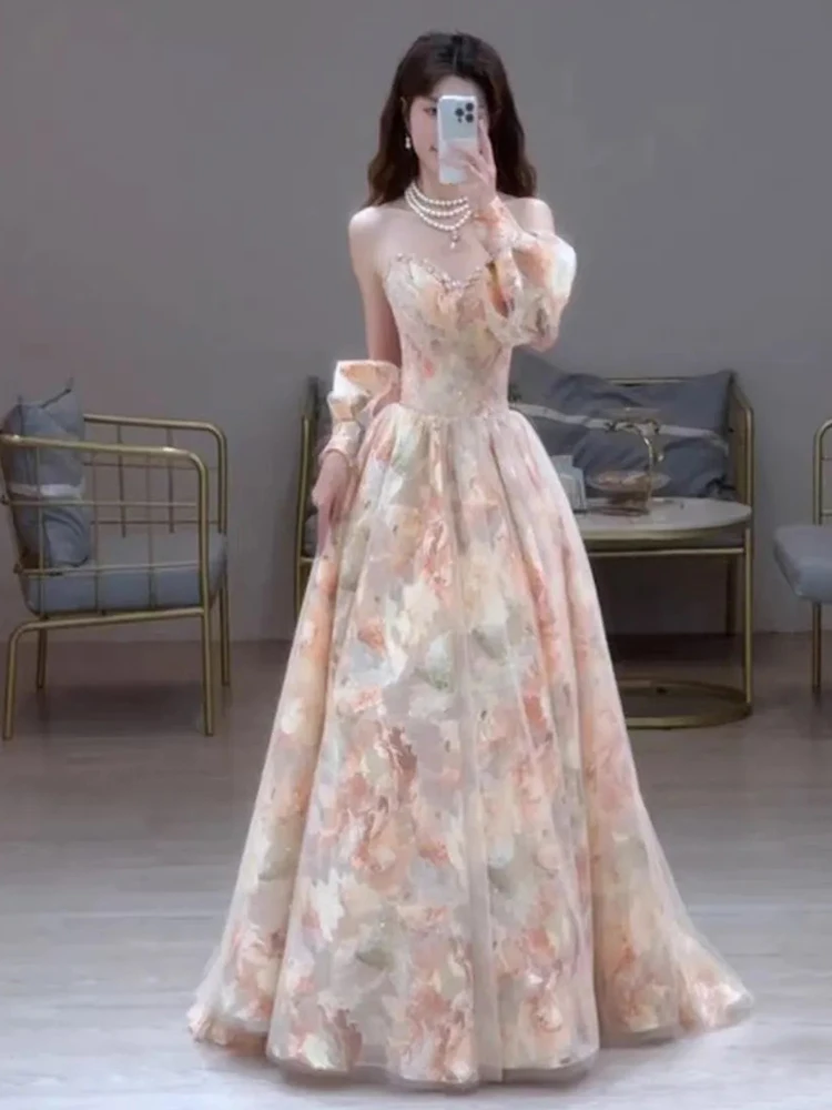 Elegant Evening Gown Women's New 2026 High-End Luxury Wedding Dress Birthday Adult Engagement Toasting Sweet Mid-Waist A-Line...
Elegant Evening Gown Women's New 2026 High-End Luxury Wedding Dress Birthday Adult Engagement Toasting Sweet Mid-Waist A-Line...