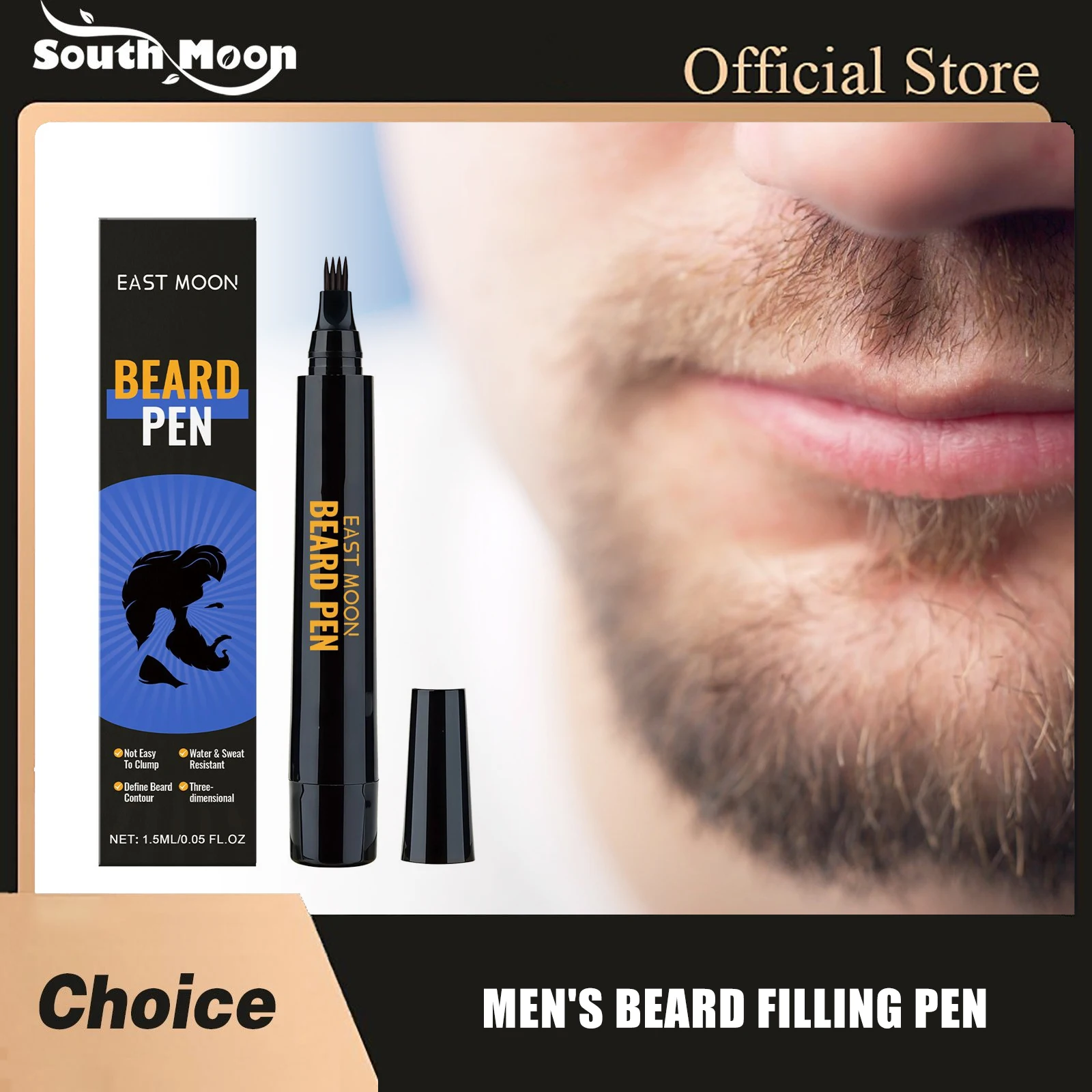 East Moon Men Beard Filling Pen Without Greasiness Moisturizing Dry Special Edition Glamour Gifts Moustache Coloring Pens
East Moon Men Beard Filling Pen Without Greasiness Moisturizing Dry Special Edition Glamour Gifts Moustache Coloring Pens