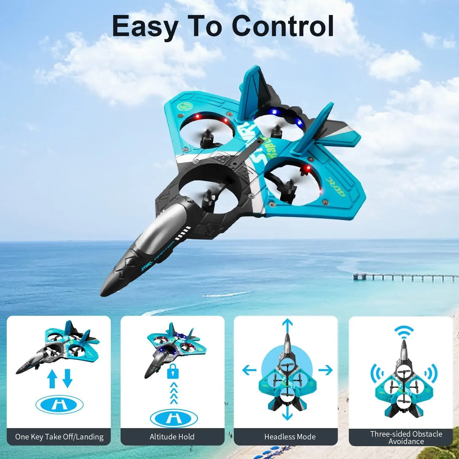 4DRC V17 Remote Control Plane RC Airplanes 2.4GHz 6CH EPP RC Plane 4 Motor RC Aircraft Toys for Adult Kids
4DRC V17 Remote Control Plane RC Airplanes 2.4GHz 6CH EPP RC Plane 4 Motor RC Aircraft Toys for Adult Kids