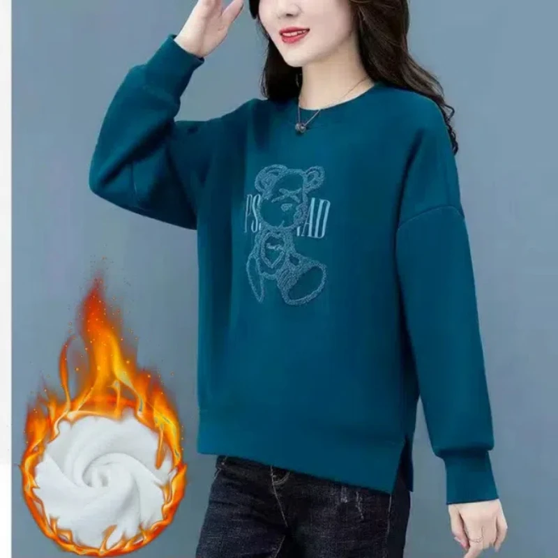 Женская одежда, пуловер с длинными рукавами и круглым вырезом с фонариком, повседневные модные осенне-зимние уличные флокированные топы с мультяшным принтом
Женская одежда, пуловер с длинными рукавами и круглым вырезом с фонариком, повседневные модные осенне-зимние уличные флокированные топы с мультяшным принтом