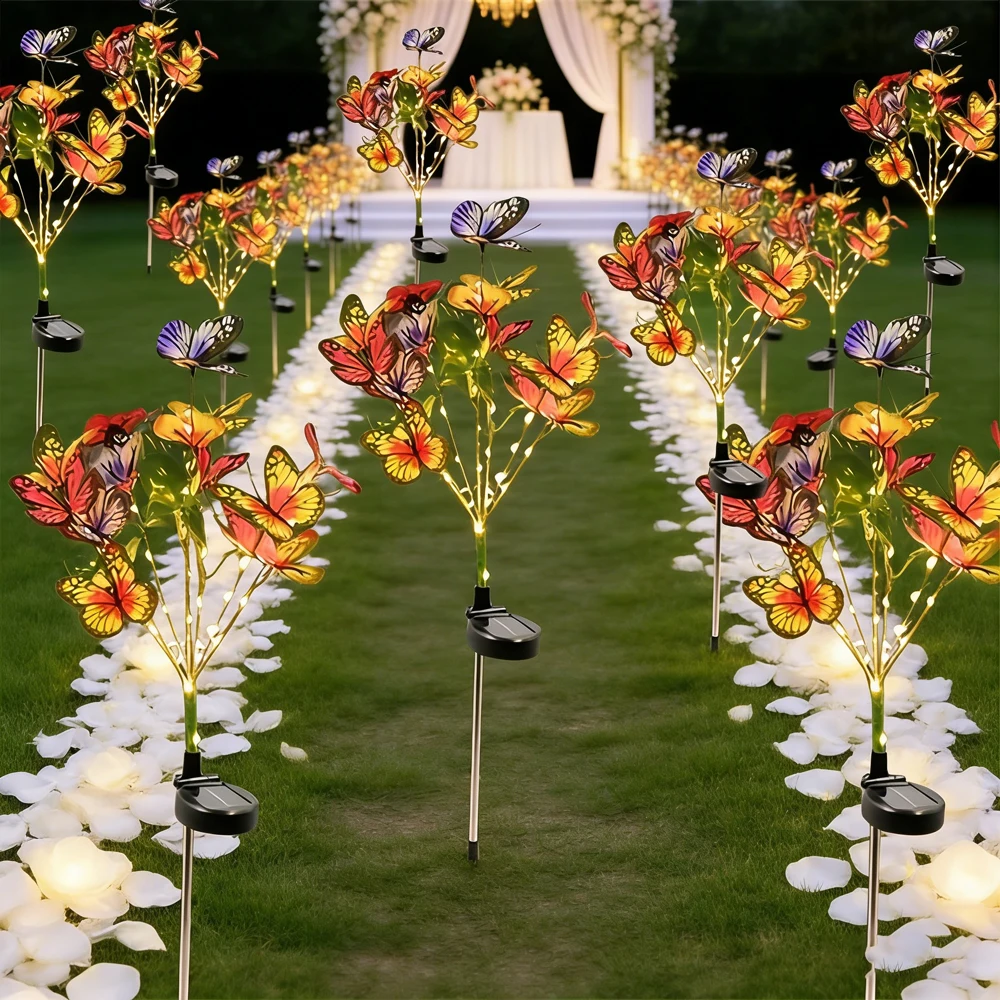 Solar Butterfly Flower Ground Lamp , Outdoor Solar Garden Lamp, Great for Garden, Yard and Lawn Wedding Birthday Decoration
Solar Butterfly Flower Ground Lamp , Outdoor Solar Garden Lamp, Great for Garden, Yard and Lawn Wedding Birthday Decoration