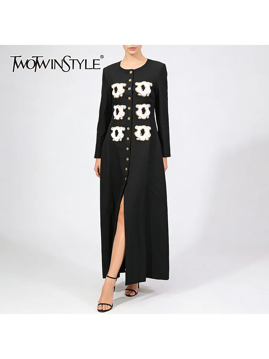 Новая женская удлиненная куртка TWOTWINSTYLE с цветными блоками, свободного кроя, с аппликациями, круглым вырезом, длинными рукавами, пэчворком и пайетками
Новая женская удлиненная куртка TWOTWINSTYLE с цветными блоками, свободного кроя, с аппликациями, круглым вырезом, длинными рукавами, пэчворком и пайетками