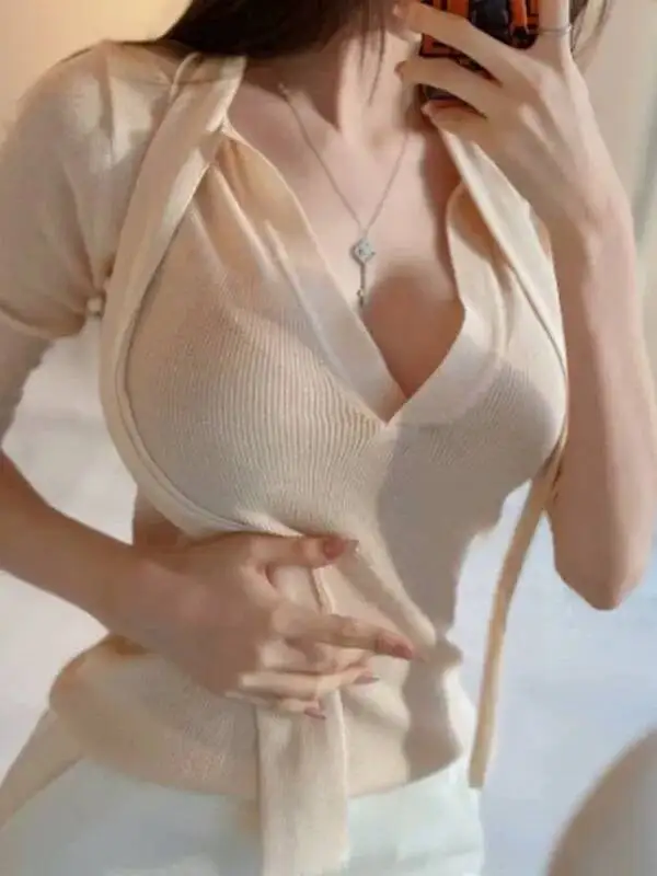 2026 Autumn/winter Korean Version New Scarf Collar Mid Sleeve Pullover Women Cinching Waist Solid Slim Knitted Short Top Q3AZ
2026 Autumn/winter Korean Version New Scarf Collar Mid Sleeve Pullover Women Cinching Waist Solid Slim Knitted Short Top Q3AZ