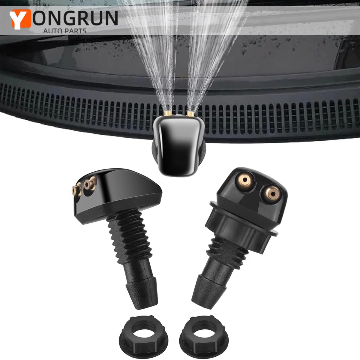 Пара насадок для распыления лобового стекла автомобиля, насадка для омывателя лобового стекла, насадка для стеклоочистителя, конструкция с двумя отверстиями, подходит для большинства автомобилей
Пара насадок для распыления лобового стекла автомобиля, насадка для омывателя лобового стекла, насадка для стеклоочистителя, конструкция с двумя отверстиями, подходит для большинства автомобилей