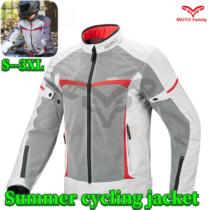 NEW Summer Mesh Cycling Suit Men jacket Motorcycle Racing Suit Jacket Set Anti-drop Breathable motorcycle jacket
NEW Summer Mesh Cycling Suit Men jacket Motorcycle Racing Suit Jacket Set Anti-drop Breathable motorcycle jacket
