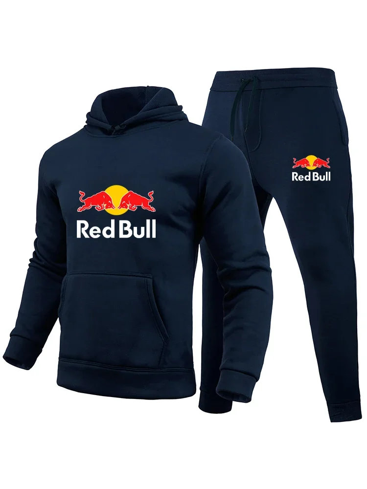 2025 Мужская мотоциклетная толстовка с капюшоном, топ с логотипом Red Bull и брюки, спортивный костюм, стильный горный велосипедный костюм Red Bull из двух предметов
2025 Мужская мотоциклетная толстовка с капюшоном, топ с логотипом Red Bull и брюки, спортивный костюм, стильный горный велосипедный костюм Red Bull из двух предметов
