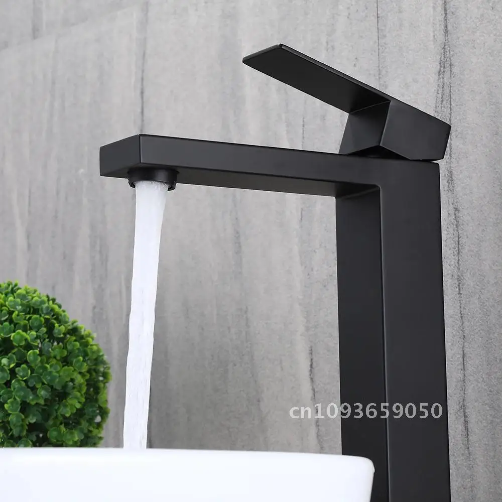 Matte Black Bathroom Faucet Deck Tall 304 Stainless Steel Sink Short Tap Cold Mount Black and Square Hot and
Matte Black Bathroom Faucet Deck Tall 304 Stainless Steel Sink Short Tap Cold Mount Black and Square Hot and