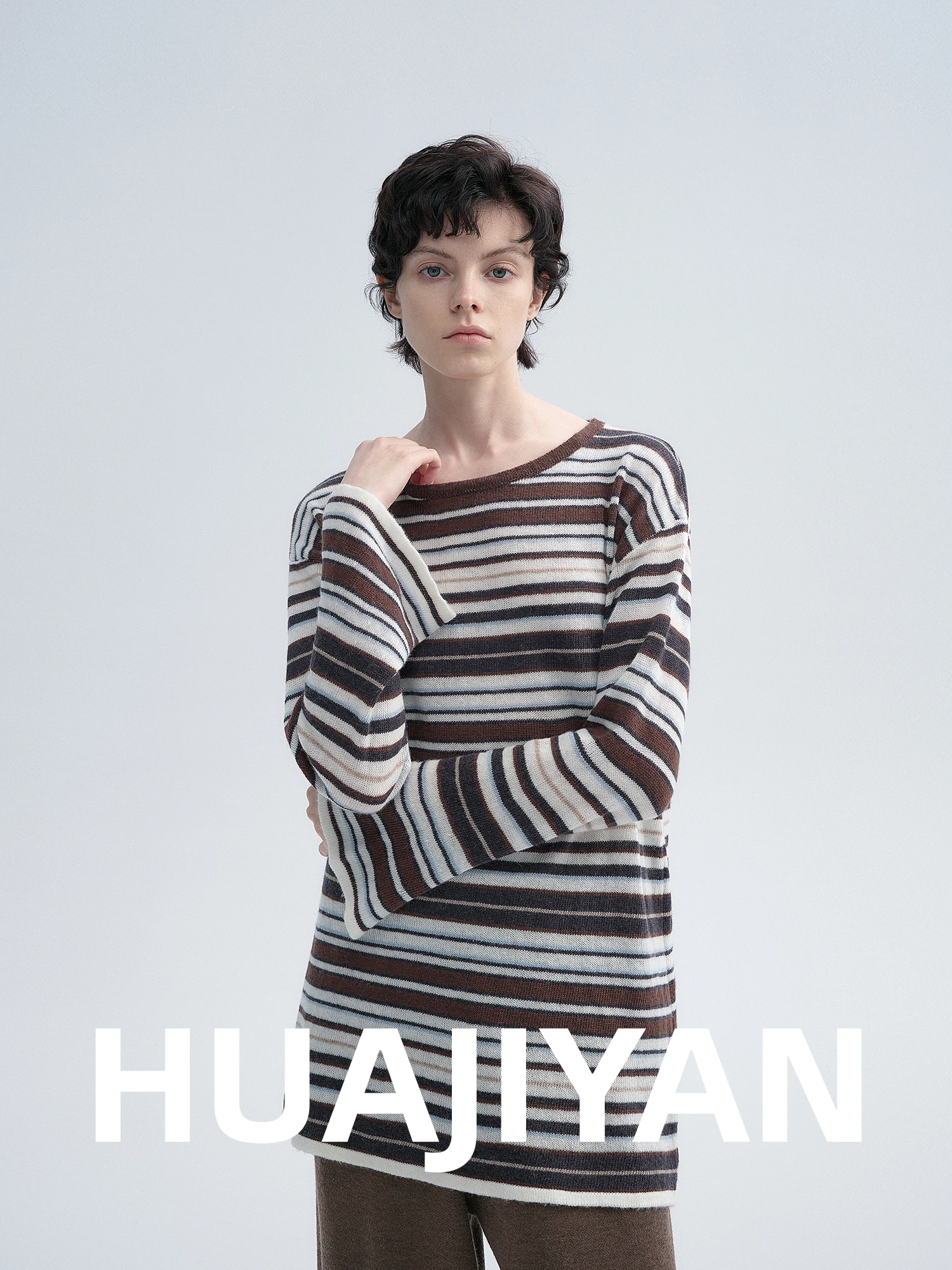 Hua Ji Yan Sweet Tea Wool Blend Casual round Ne Long Sve Striped Bell Sve Knitted Top for Women Spring Season
Hua Ji Yan Sweet Tea Wool Blend Casual round Ne Long Sve Striped Bell Sve Knitted Top for Women Spring Season