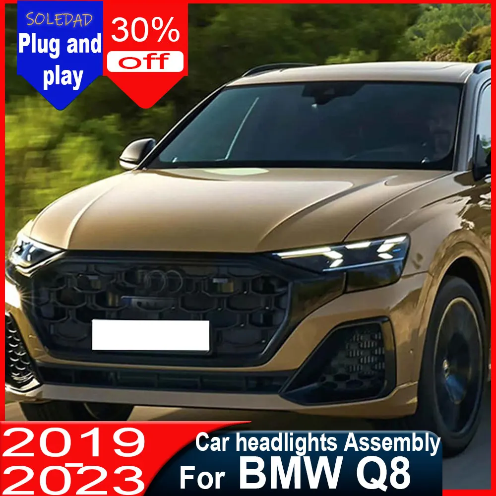 Car headlight for Audi Q8 2019-2023 Q8 headlight assembly modification LED daytime running light Plug and play
Car headlight for Audi Q8 2019-2023 Q8 headlight assembly modification LED daytime running light Plug and play