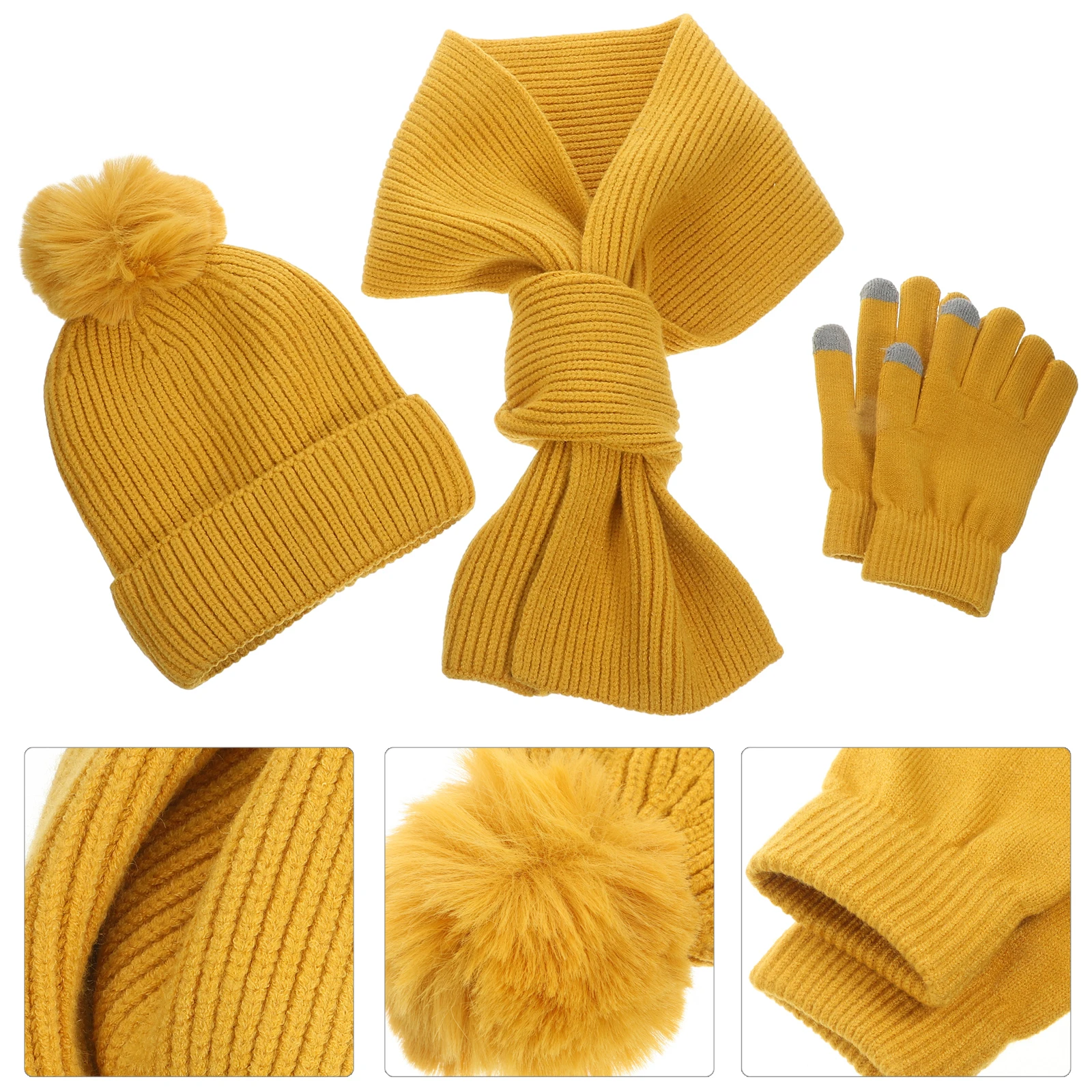 1 set 1 Set Hat Scarf Beanie For Women Touchscreen Climbing Gloves Women Warm Riding Set Soft Skin-Friendly Costume Kit
1 set 1 Set Hat Scarf Beanie For Women Touchscreen Climbing Gloves Women Warm Riding Set Soft Skin-Friendly Costume Kit