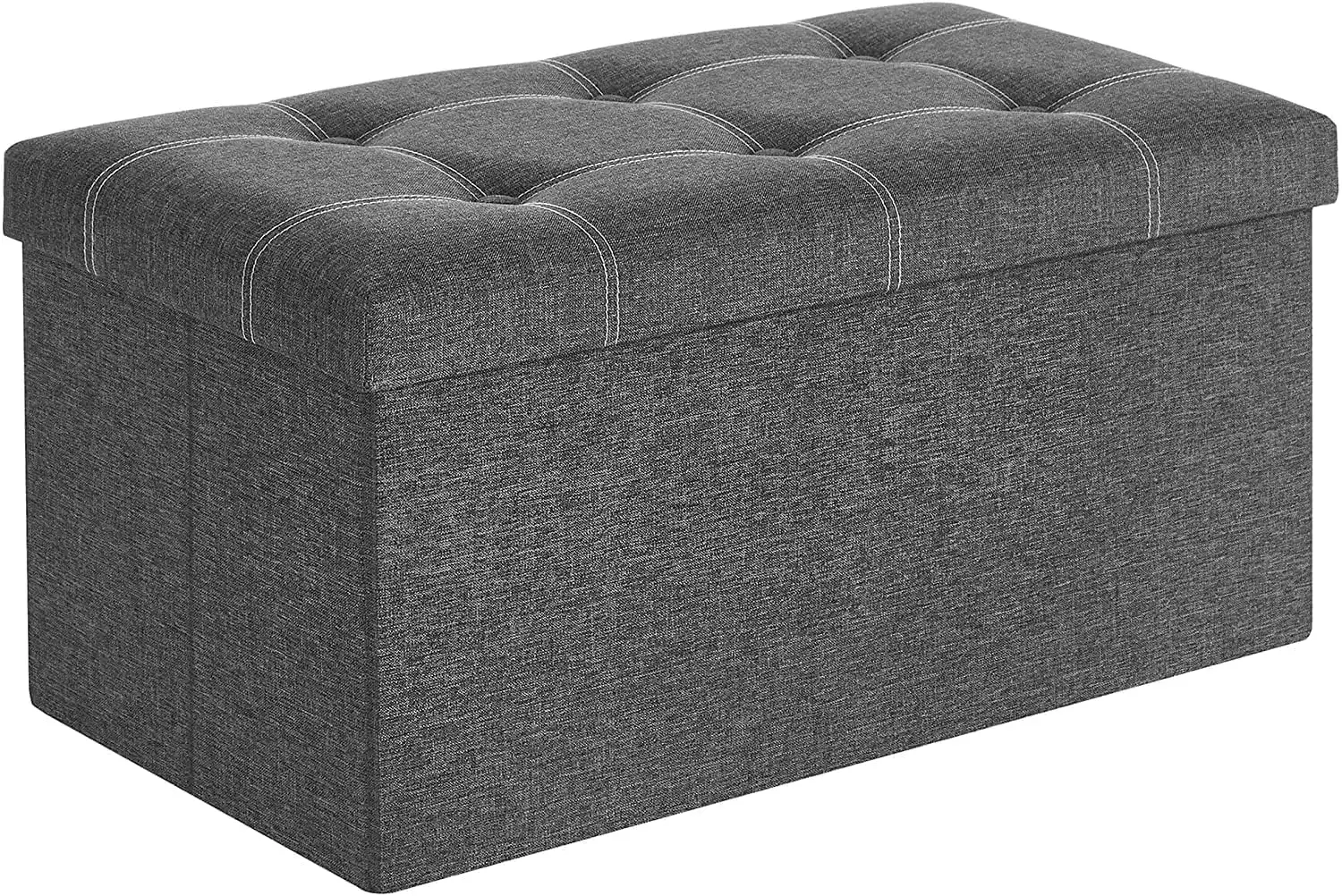 30" Ottoman Footstool Storage Ottoman Bench Holds 660 lb Folding Ottoman with Storage for Living Room Dark Gray
30" Ottoman Footstool Storage Ottoman Bench Holds 660 lb Folding Ottoman with Storage for Living Room Dark Gray