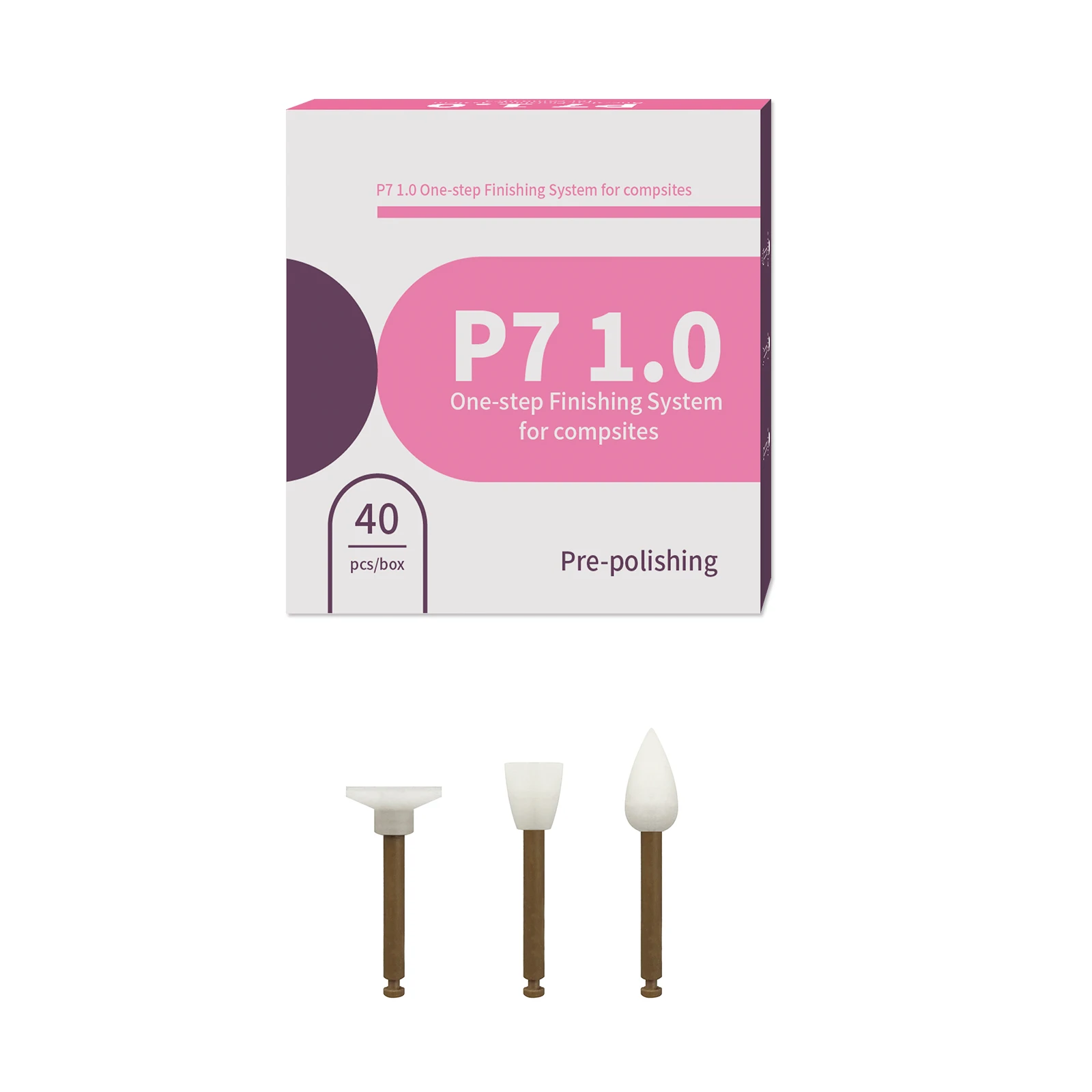 40pcs Dental Composite Resin Polishers One-step Finishing System Low-speed Polishing Cups Points Discs RA Shank
40pcs Dental Composite Resin Polishers One-step Finishing System Low-speed Polishing Cups Points Discs RA Shank