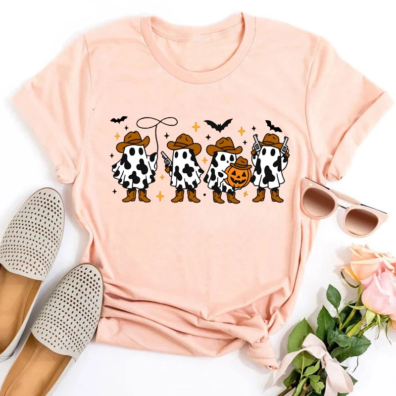 Ghost T-Shirt Halloween Shirt Cute Ghost Tee Halloween Party Tops Spooky Fall Tshirt Country Girl Gift
Ghost T-Shirt Halloween Shirt Cute Ghost Tee Halloween Party Tops Spooky Fall Tshirt Country Girl Gift
