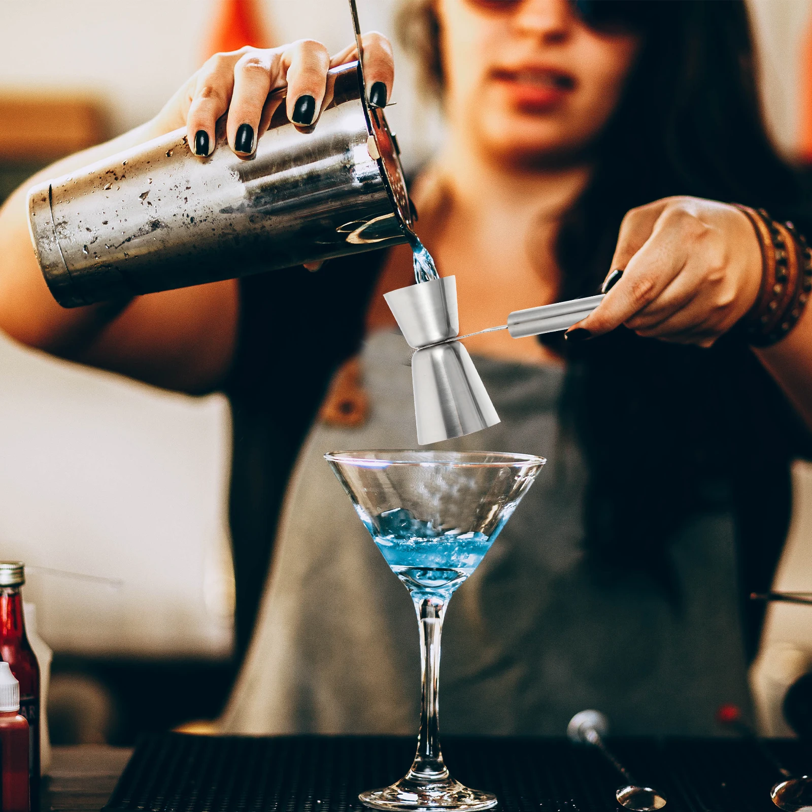 1pc Stainless Steel Jigger 25/50Ml Bartending Cocktail Jigger Measuring Cup For Cocktail Bar Drink Mixer Liquor Shot Tool
1pc Stainless Steel Jigger 25/50Ml Bartending Cocktail Jigger Measuring Cup For Cocktail Bar Drink Mixer Liquor Shot Tool