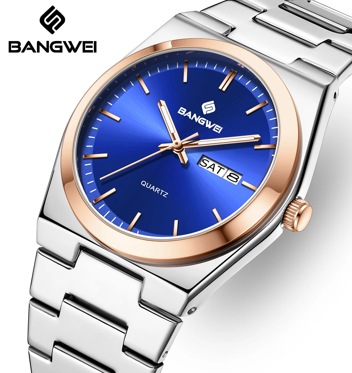 BANGWEI 2025 men's watch simple business quartz watch Top brand luxury watches mens calendar week luminous mens wristwatch+BOX
BANGWEI 2025 men's watch simple business quartz watch Top brand luxury watches mens calendar week luminous mens wristwatch+BOX