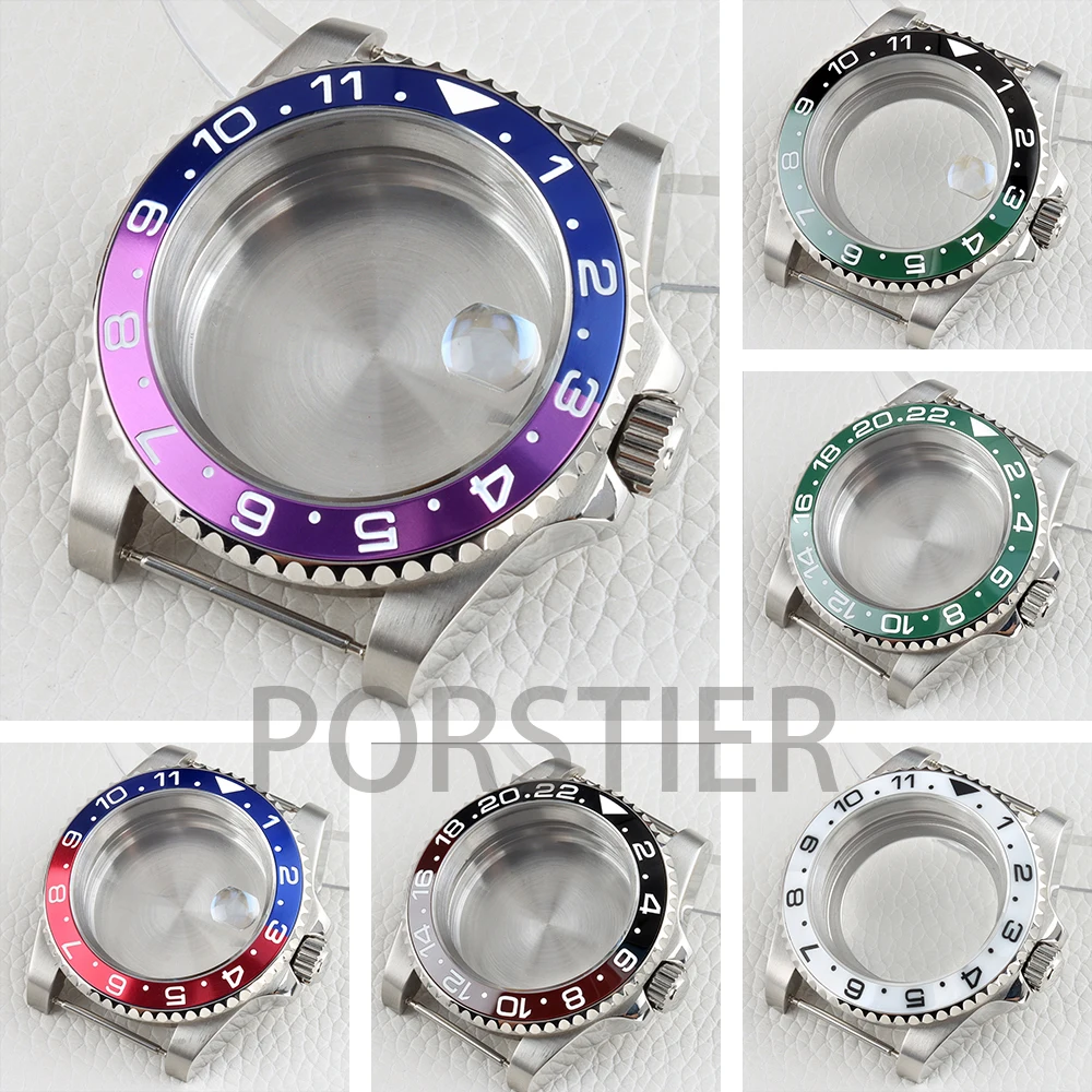 Silver 40mm NH35 Watch Case Sapphire Glass 316L Stainless Steel for GMT NH34 NH35 NH36 NH38 Movement 28.5mm Dial Waterproof Case 
Silver 40mm NH35 Watch Case Sapphire Glass 316L Stainless Steel for GMT NH34 NH35 NH36 NH38 Movement 28.5mm Dial Waterproof Case