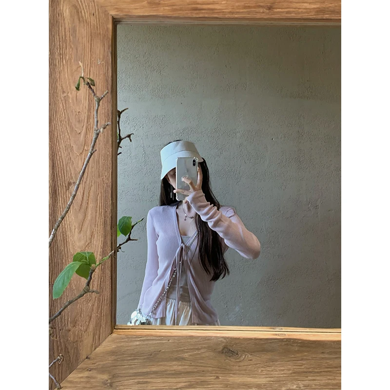 Seeyouiceland Summer Good Match Silk Worm Belted Open Cardigan Regular Fit Knitted Silk Long Sve V-Ne Mid-Length Cardigan
Seeyouiceland Summer Good Match Silk Worm Belted Open Cardigan Regular Fit Knitted Silk Long Sve V-Ne Mid-Length Cardigan