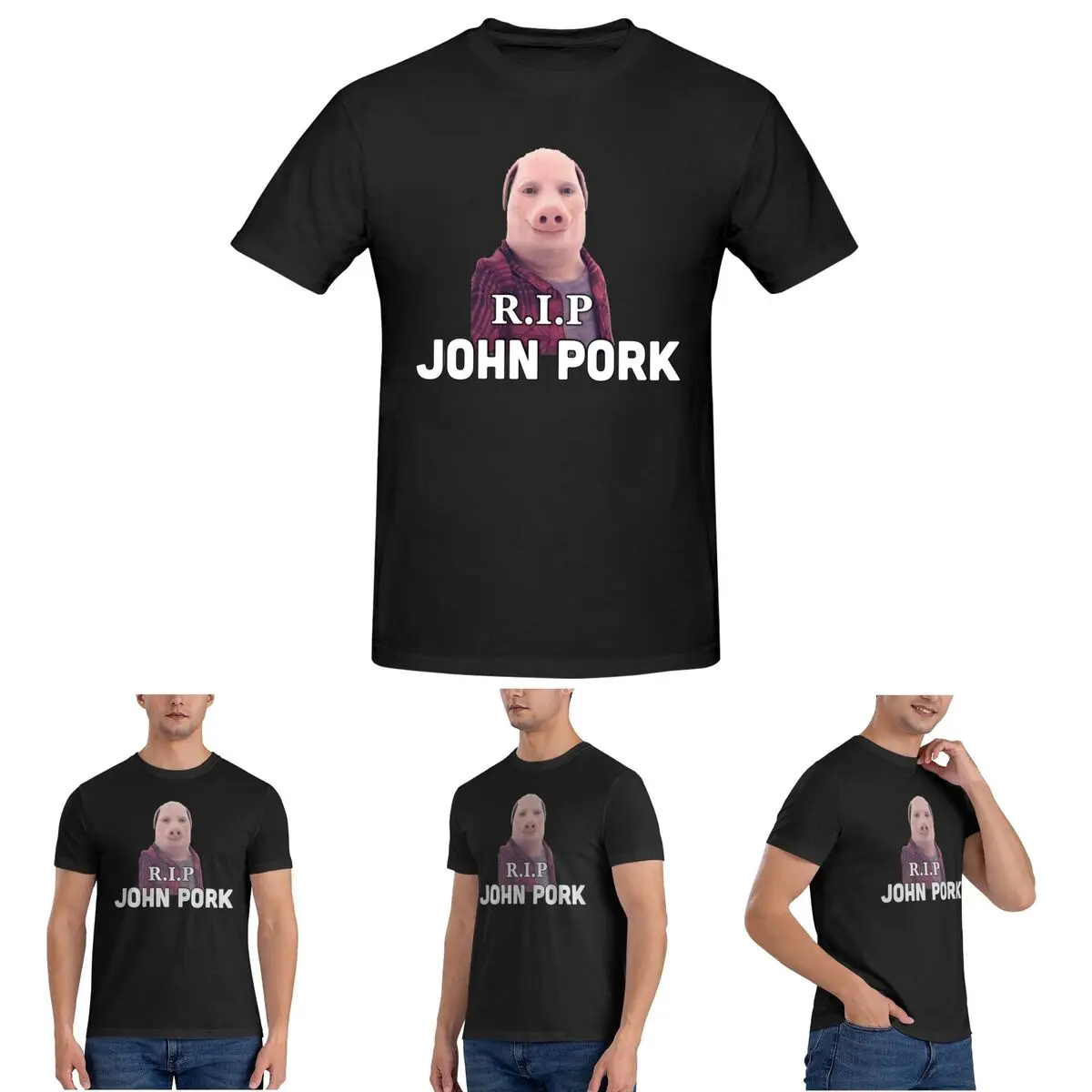 RIP John Pork T-Shirt for Men Cotton Oversized T Shirts Men's Tees Short Crew Neck Summer Clothes Tops S-6XL
RIP John Pork T-Shirt for Men Cotton Oversized T Shirts Men's Tees Short Crew Neck Summer Clothes Tops S-6XL