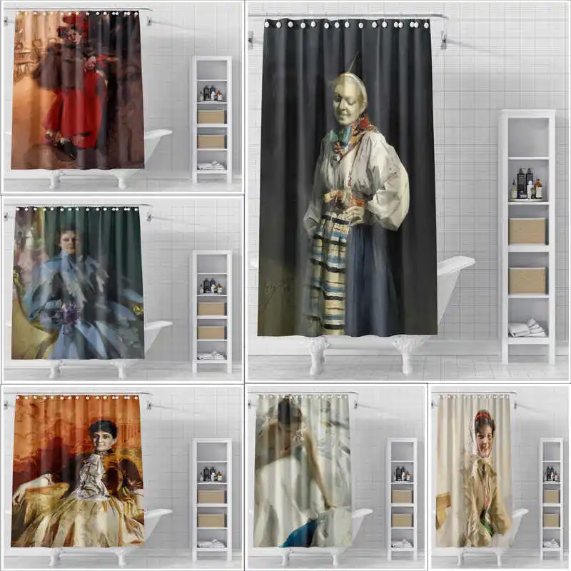 Oil Painting Shower Curtain Waterproof and Mildew Proof Bathroom No Drilling Dry and Wet Separation Partition Curtain
Oil Painting Shower Curtain Waterproof and Mildew Proof Bathroom No Drilling Dry and Wet Separation Partition Curtain