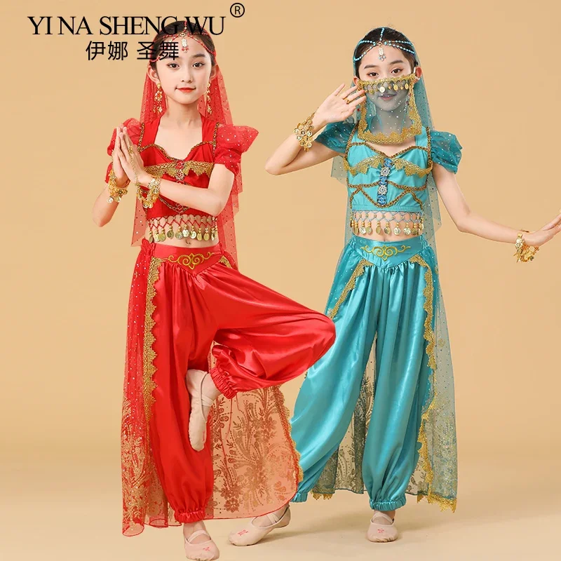 Детская танцовщица для взрослых, тренировочная одежда, костюмы для танца живота, индийские танцевальные костюмы для девочек, комплект костюмов для танцев Болливуда на Хэллоуин
Детская танцовщица для взрослых, тренировочная одежда, костюмы для танца живота, индийские танцевальные костюмы для девочек, комплект костюмов для танцев Болливуда на Хэллоуин