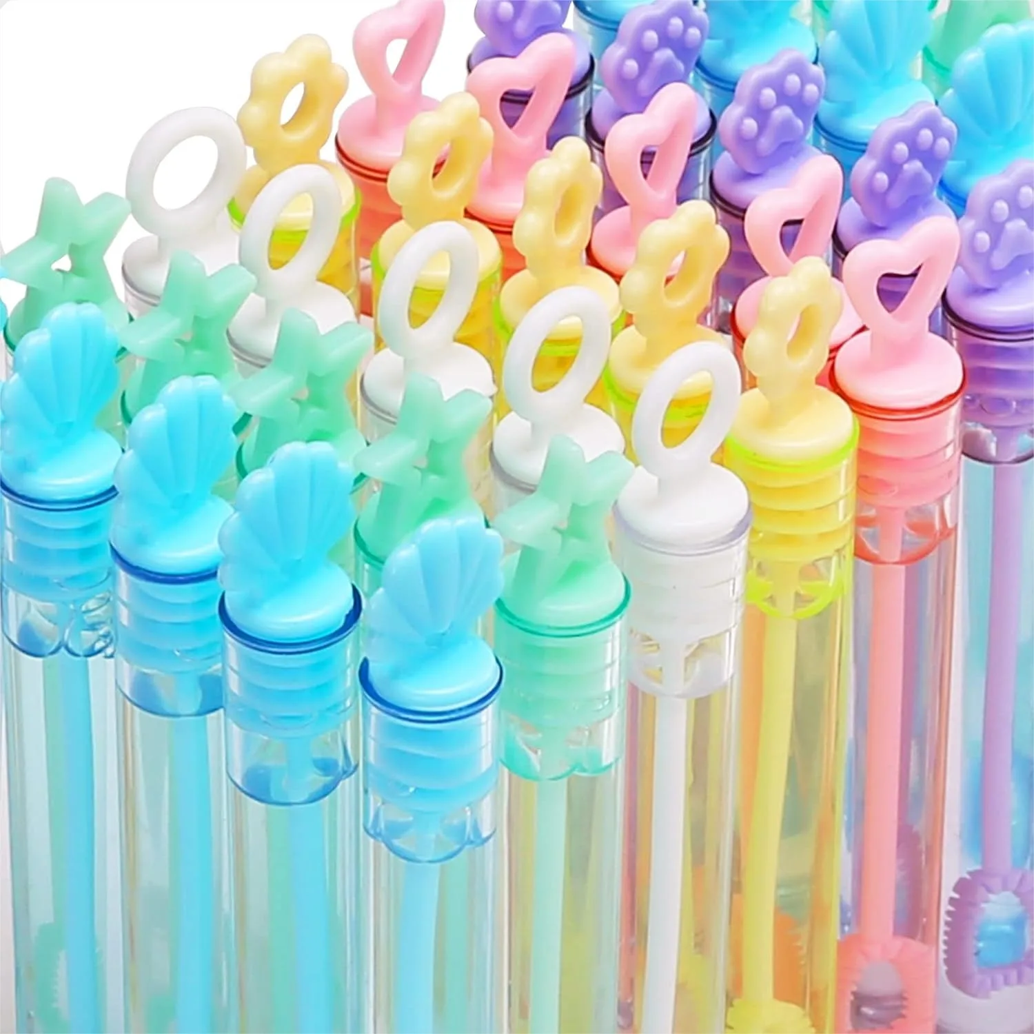 30 Pack Mini Bubble Wands for Kids Party Favors, 6 Styles Assorted Colors, Outdoor Summer Toys for Boys Girls
30 Pack Mini Bubble Wands for Kids Party Favors, 6 Styles Assorted Colors, Outdoor Summer Toys for Boys Girls