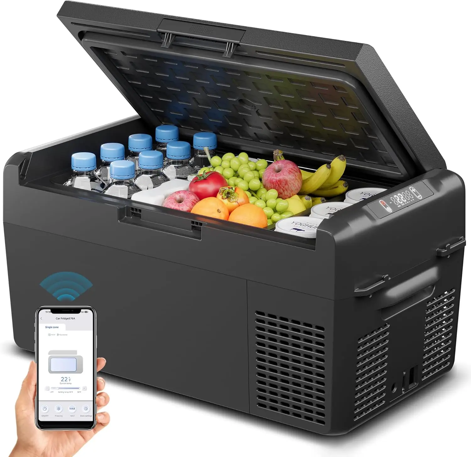 12 Volt Refrigerator 21QT 20L Portable Freezer Electric Cooler for Car Truck RV Van Camping Road Trip Fast Cooling Fridge
12 Volt Refrigerator 21QT 20L Portable Freezer Electric Cooler for Car Truck RV Van Camping Road Trip Fast Cooling Fridge