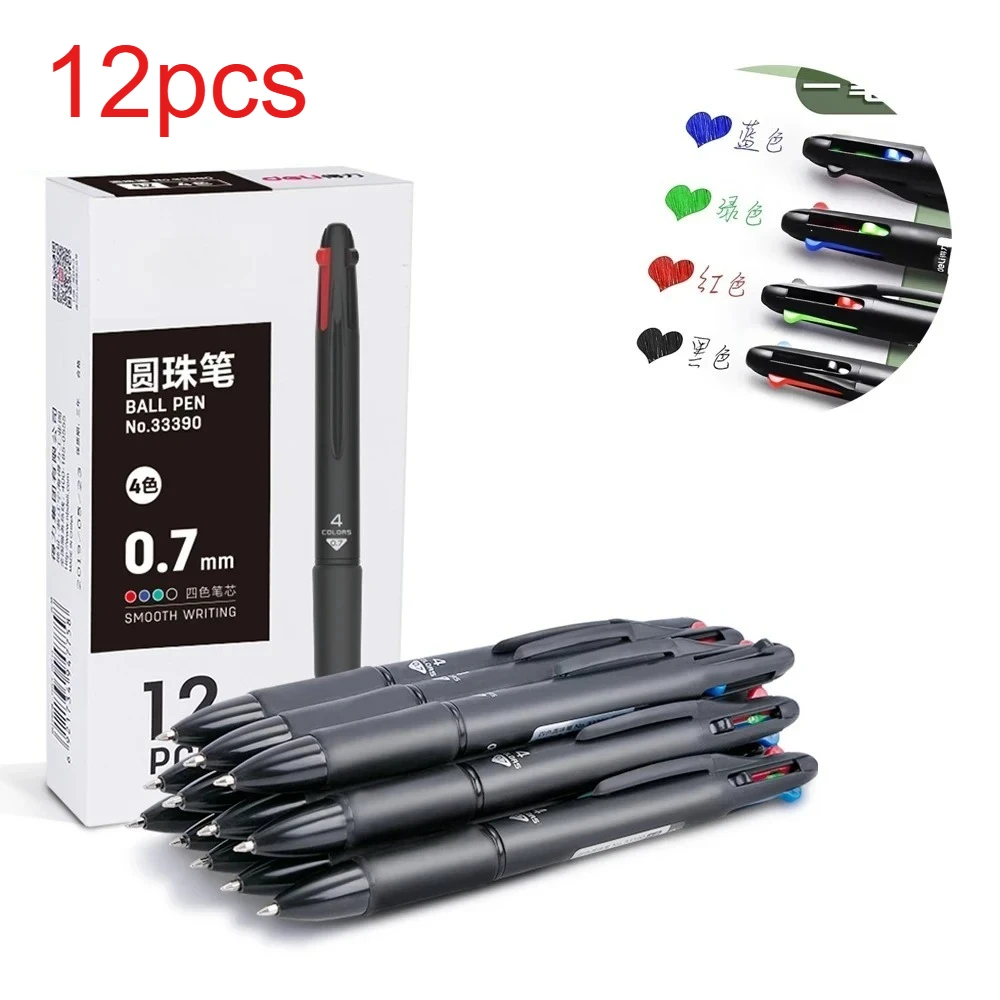 12 Pen Four in One Color Ballpoint Pen 0.7mm Ink Filled School Office Stationery Color Ballpoint Pen Blue Black Red Green
12 Pen Four in One Color Ballpoint Pen 0.7mm Ink Filled School Office Stationery Color Ballpoint Pen Blue Black Red Green