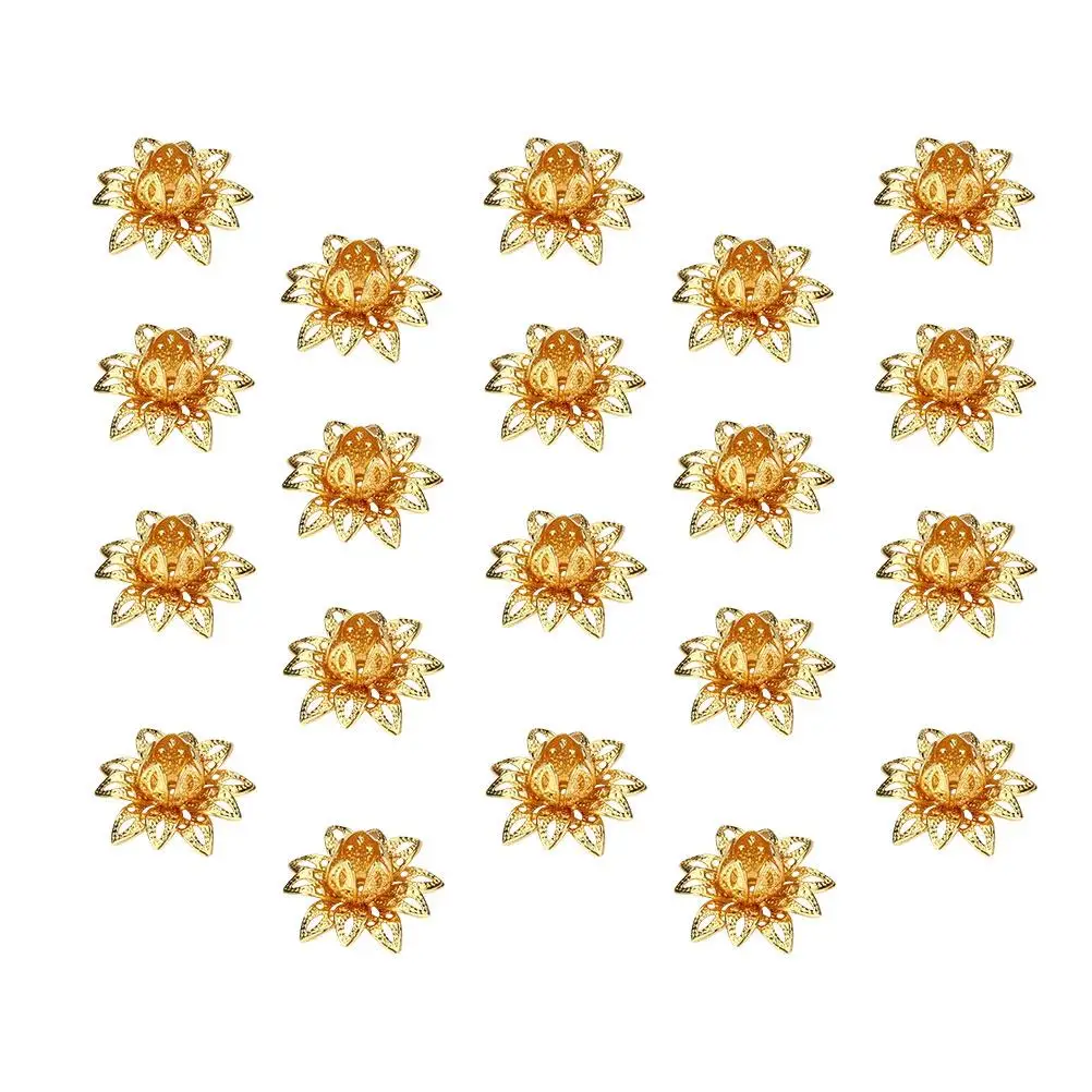 20pcs Caps Golden Jewelry Making End Caps Flower Spacer DIY Accessories Metal End Charms Handmade Jewelry Gifts
20pcs Caps Golden Jewelry Making End Caps Flower Spacer DIY Accessories Metal End Charms Handmade Jewelry Gifts