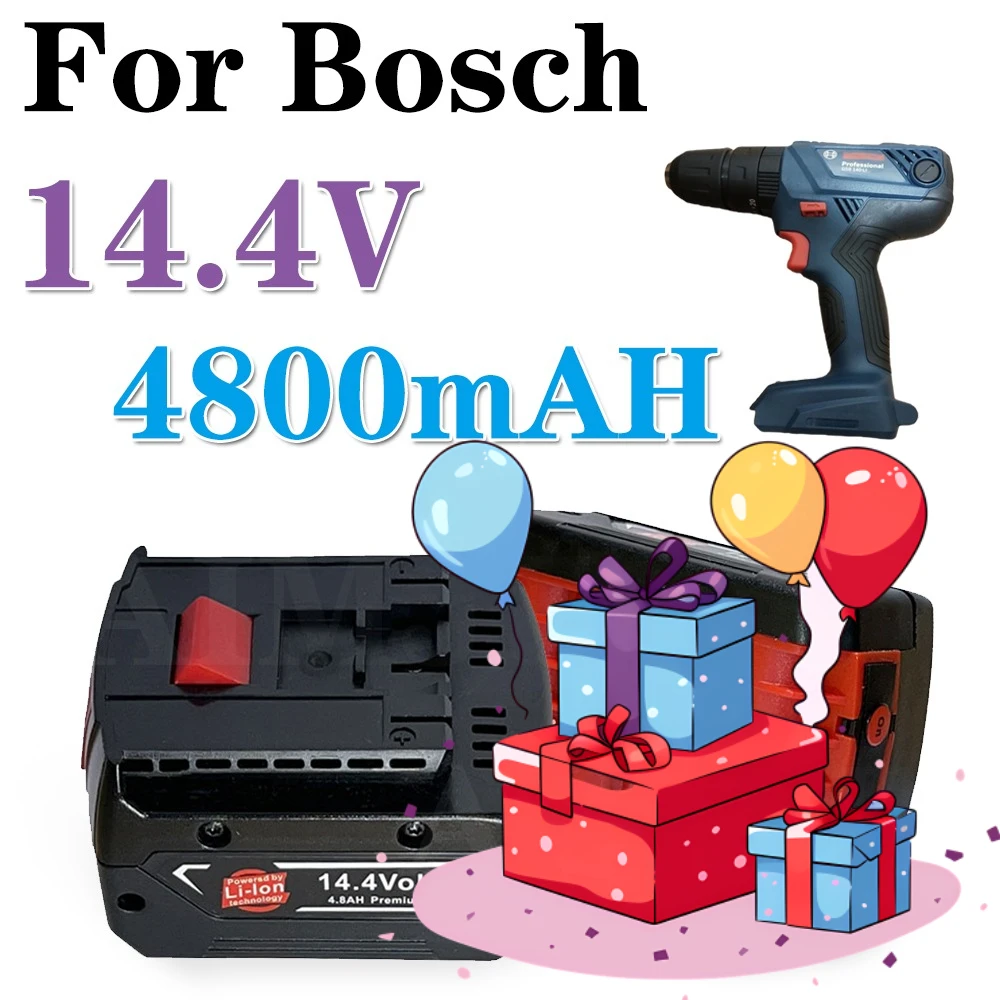 For Bosch 14.4V 4800mah Rechargeable Lithium-ion Battery Suitable BAT607G, BAT614G and Other Power Tools
For Bosch 14.4V 4800mah Rechargeable Lithium-ion Battery Suitable BAT607G, BAT614G and Other Power Tools