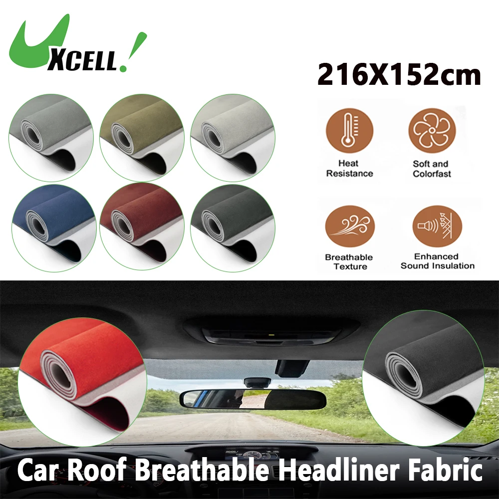 UXCELL Suede Fabric 160G Headliner Fabric 216x152cm Interior Trim DIY Roof Repair Replacement Foam Backing Car Roof Sky Fabric
UXCELL Suede Fabric 160G Headliner Fabric 216x152cm Interior Trim DIY Roof Repair Replacement Foam Backing Car Roof Sky Fabric