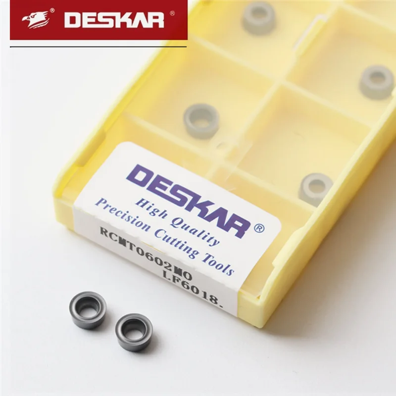 Deskar 100% Original Rcmt0602Mo Lf6018 Milling Insert Numerical Control Lathe Milling Cutter Tool for Stainless Steel Processing
Deskar 100% Original Rcmt0602Mo Lf6018 Milling Insert Numerical Control Lathe Milling Cutter Tool for Stainless Steel Processing