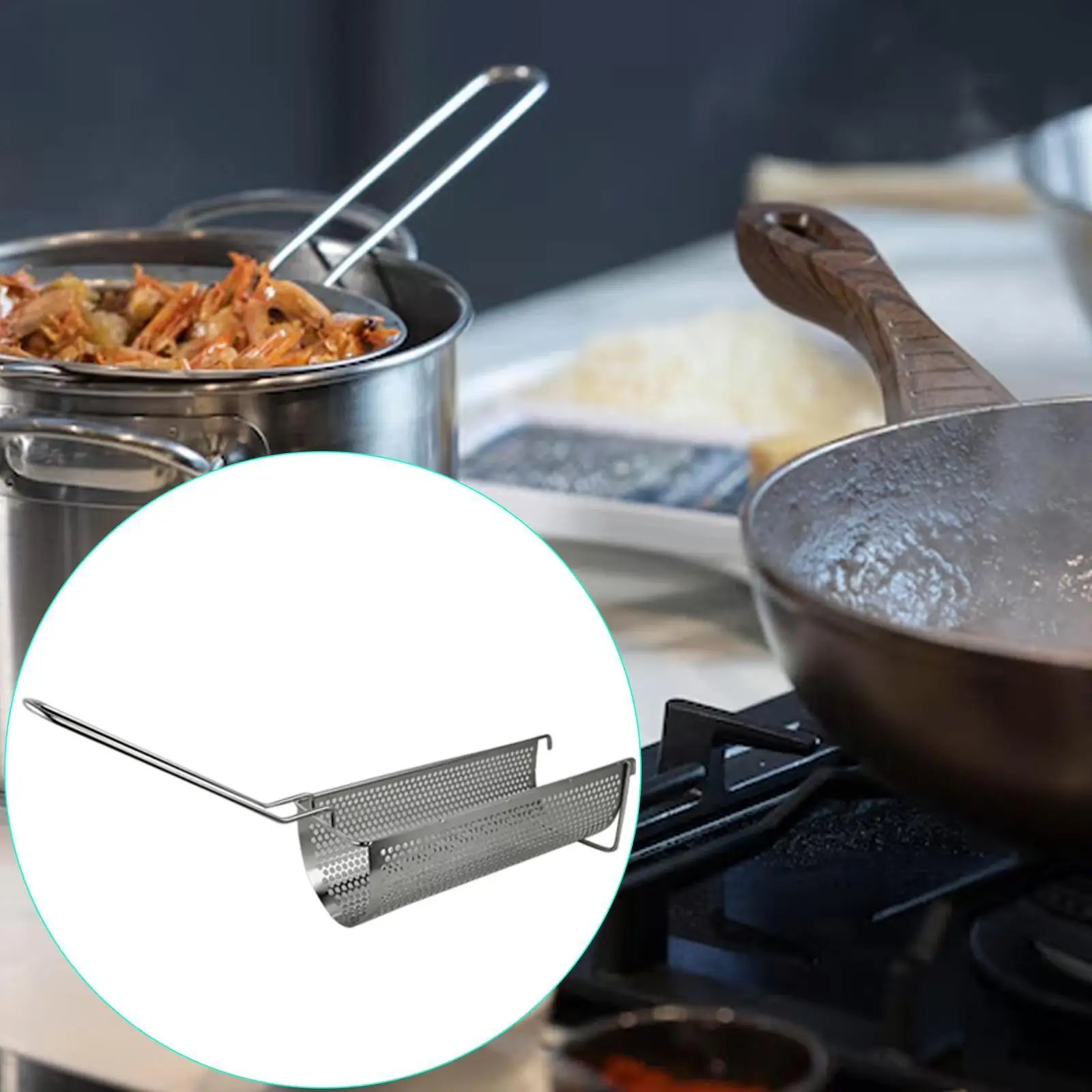 Deep Fryer Kitchen Utensil French Fries Holder Multifunction Cookware Frying Basket for Kitchen Barbecue Home Onion Rings Chips
Deep Fryer Kitchen Utensil French Fries Holder Multifunction Cookware Frying Basket for Kitchen Barbecue Home Onion Rings Chips