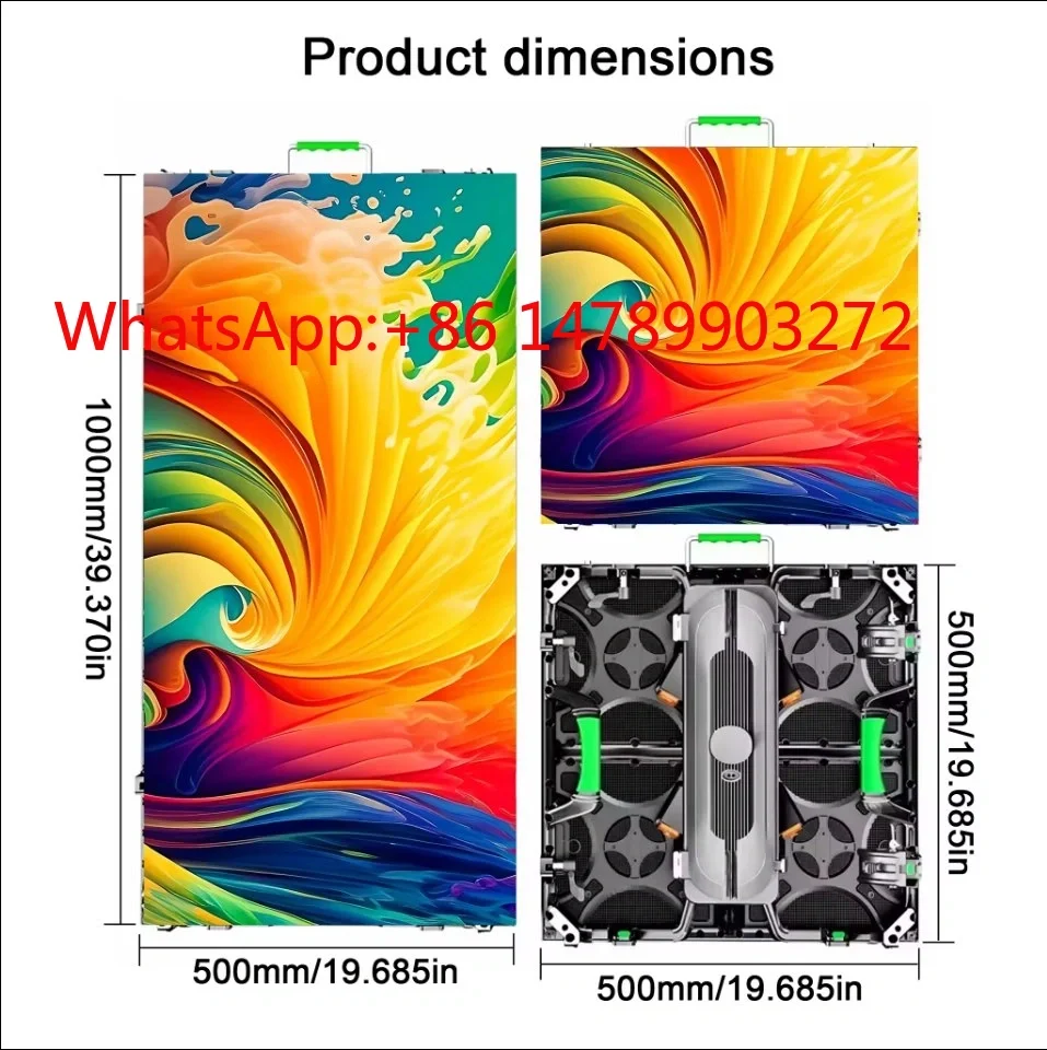 P2.6 Large Full Color LED Screen 500*1000mm Indoor Event Party Rental Advertising Display Panel
P2.6 Large Full Color LED Screen 500*1000mm Indoor Event Party Rental Advertising Display Panel
