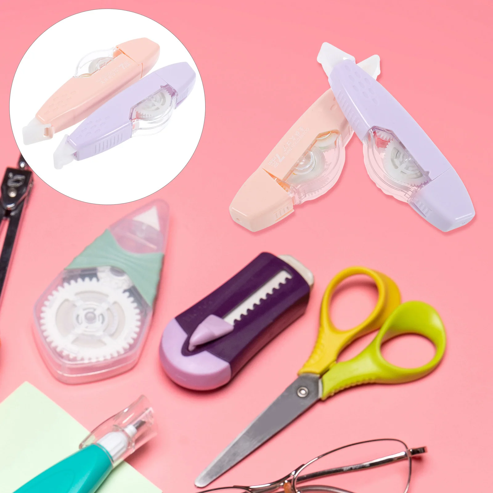 4Pcs Portable Correction Tape Adhesive Correction Tape Compact Design for Office Home Study Supplies 
4Pcs Portable Correction Tape Adhesive Correction Tape Compact Design for Office Home Study Supplies