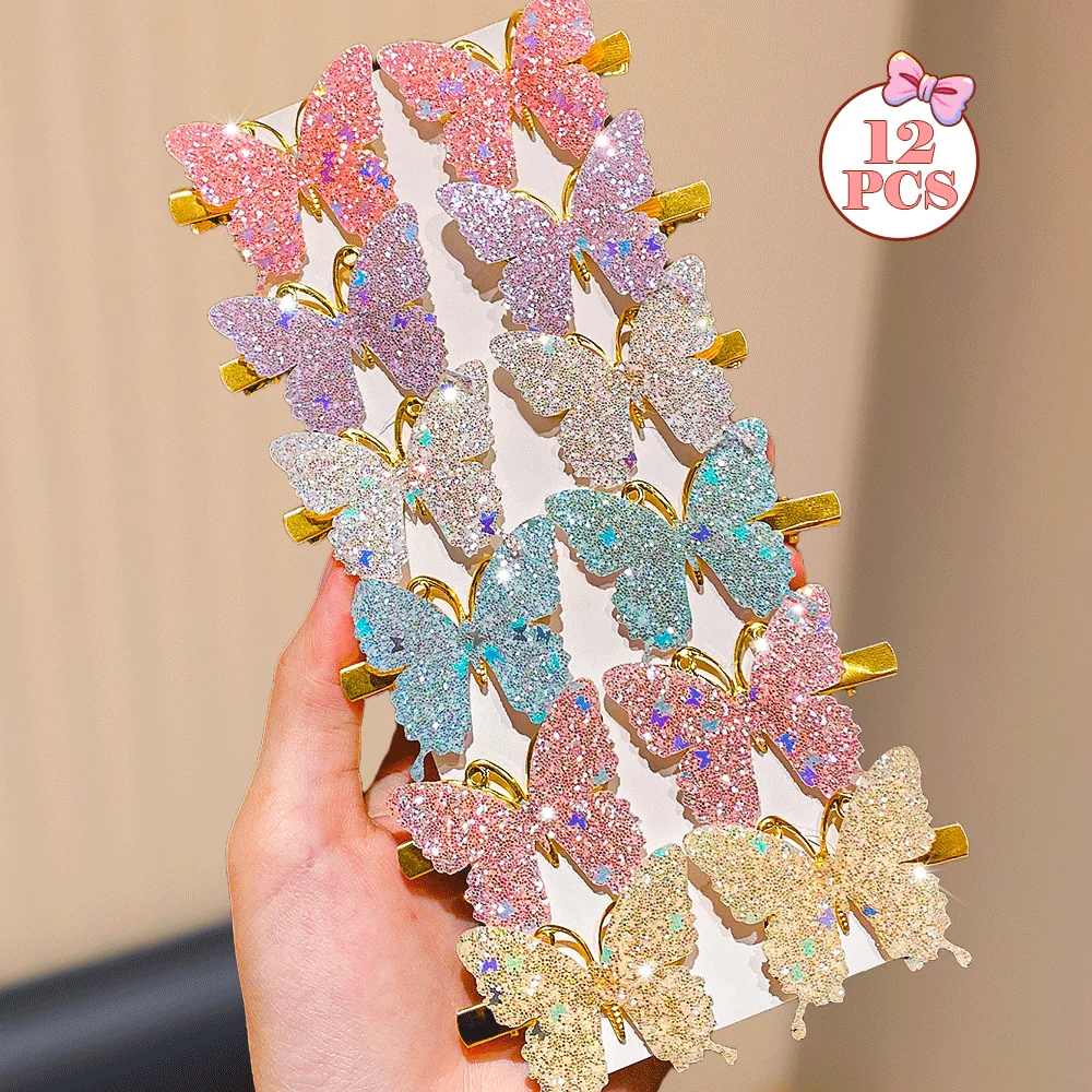 12-Pack Colorful Sparkling Butterfly Hair Clips Girls Hair Accessories Perfect Gift for Littles Girls Things They Might like
12-Pack Colorful Sparkling Butterfly Hair Clips Girls Hair Accessories Perfect Gift for Littles Girls Things They Might like