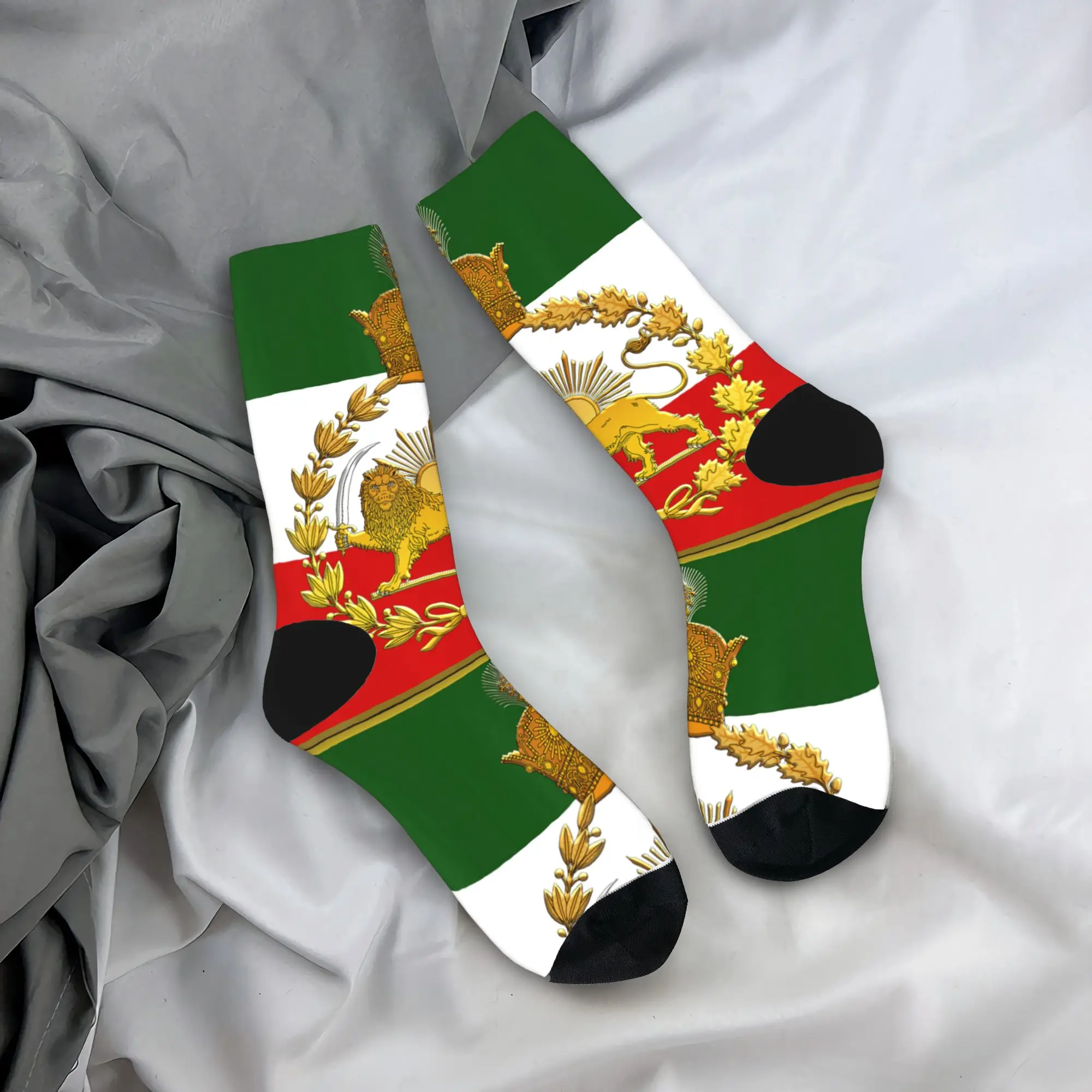 Iran's Flag With A Golden Lion And Sun Socks Anti Skid Stockings Men Comfortable Running Socks Winter Gothic Graphic Socks
Iran's Flag With A Golden Lion And Sun Socks Anti Skid Stockings Men Comfortable Running Socks Winter Gothic Graphic Socks