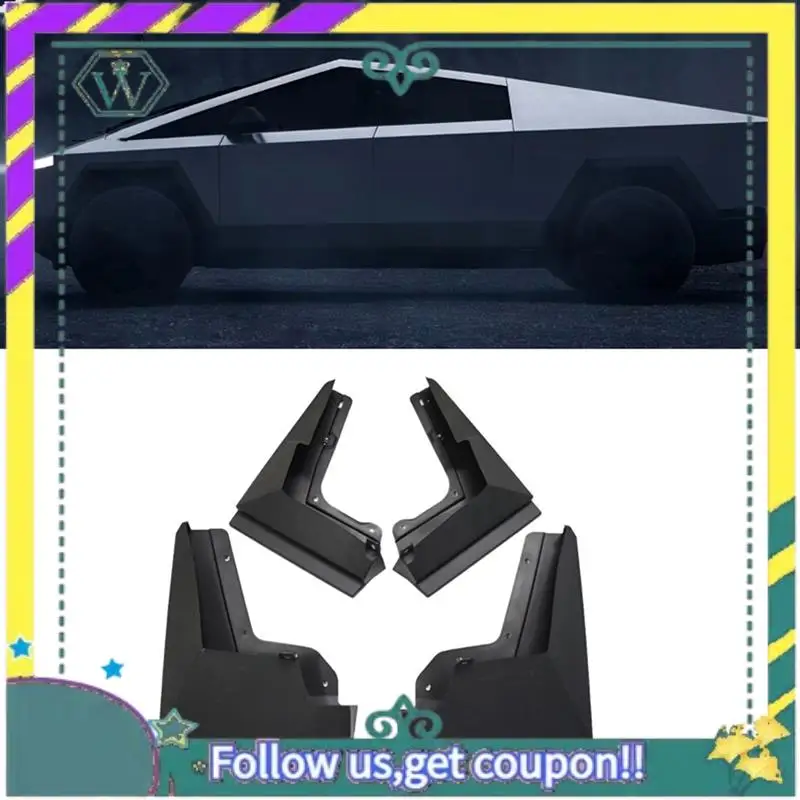 Upgraded Mud Flaps Splash Guards For Tesla Cybertruck 2023 2024 Accessories Pickup Splash Fender Protection ,Set Of 4
Upgraded Mud Flaps Splash Guards For Tesla Cybertruck 2023 2024 Accessories Pickup Splash Fender Protection ,Set Of 4