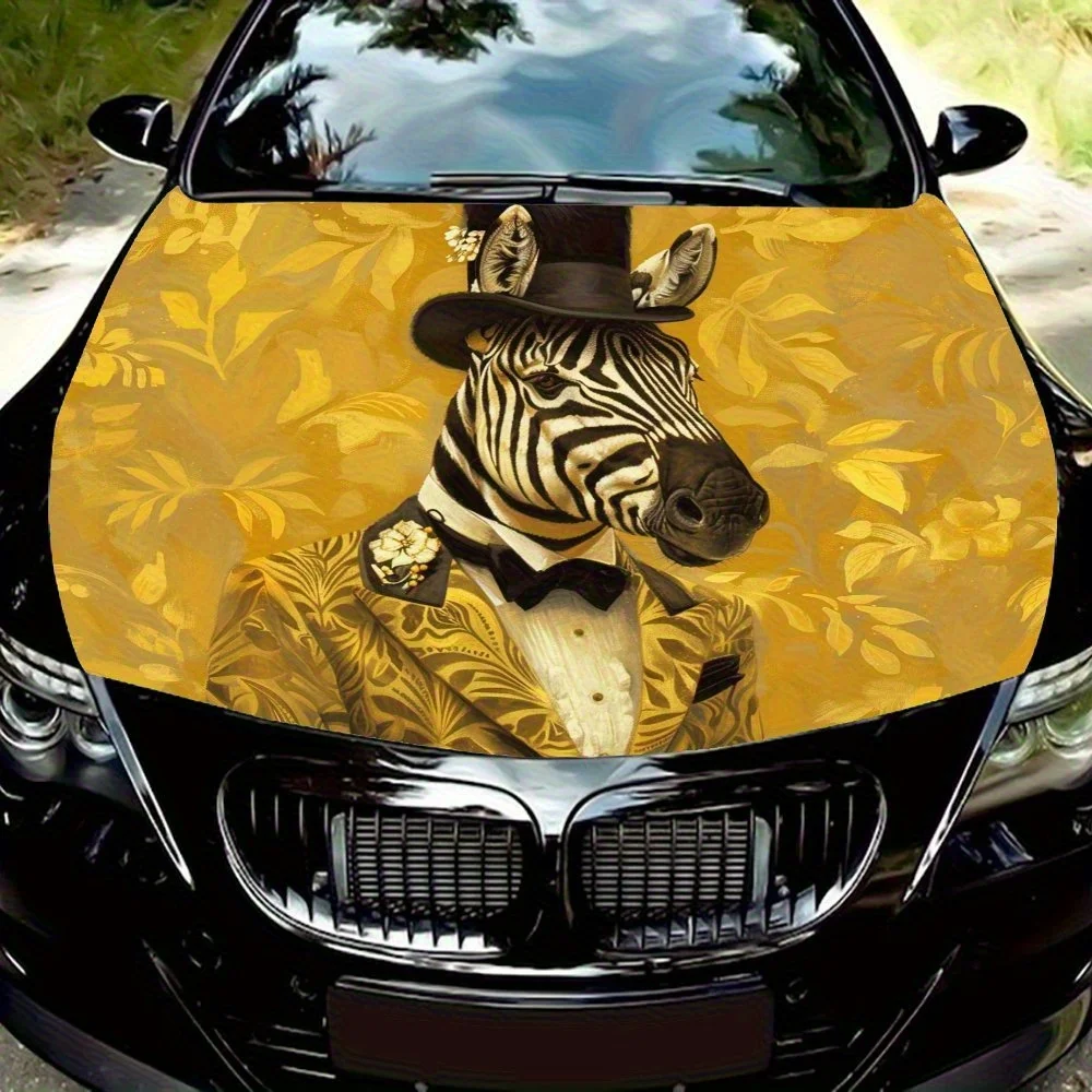 Retro Suit Zebra Car Hood Decal - Durable PVC Vinyl Wrap For Most Vehicles, Automotive Exterior Accessory | Waterproof And Scrat
Retro Suit Zebra Car Hood Decal - Durable PVC Vinyl Wrap For Most Vehicles, Automotive Exterior Accessory | Waterproof And Scrat