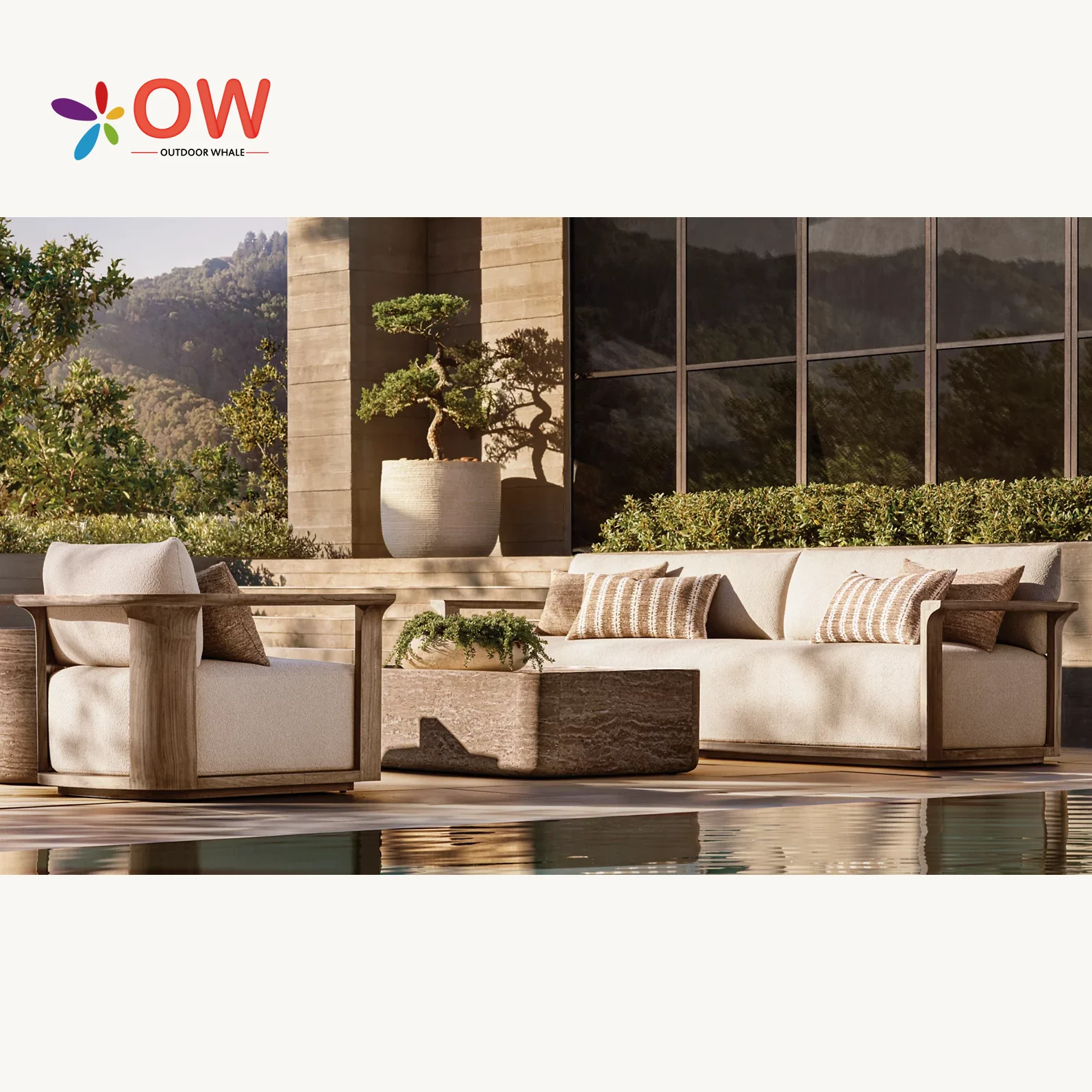 Luxury Design Sofa Modern Outdoor Furniture Couch Potio Solid Wood Sectional Teak Garden Sofa Sets Garden Furniture
Luxury Design Sofa Modern Outdoor Furniture Couch Potio Solid Wood Sectional Teak Garden Sofa Sets Garden Furniture