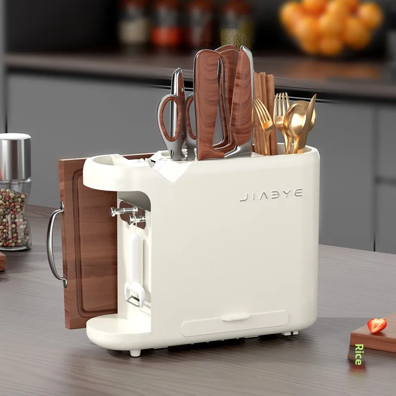 Comes with a whetstone kitchen household knife holder multifunctional cutting board rack chopstick cage integrated storage rack
Comes with a whetstone kitchen household knife holder multifunctional cutting board rack chopstick cage integrated storage rack