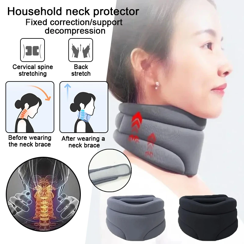 Home therapy traction, fixation, support, cervical protection neck cover neck brace anti bowing and neck forward tilt corrector
Home therapy traction, fixation, support, cervical protection neck cover neck brace anti bowing and neck forward tilt corrector