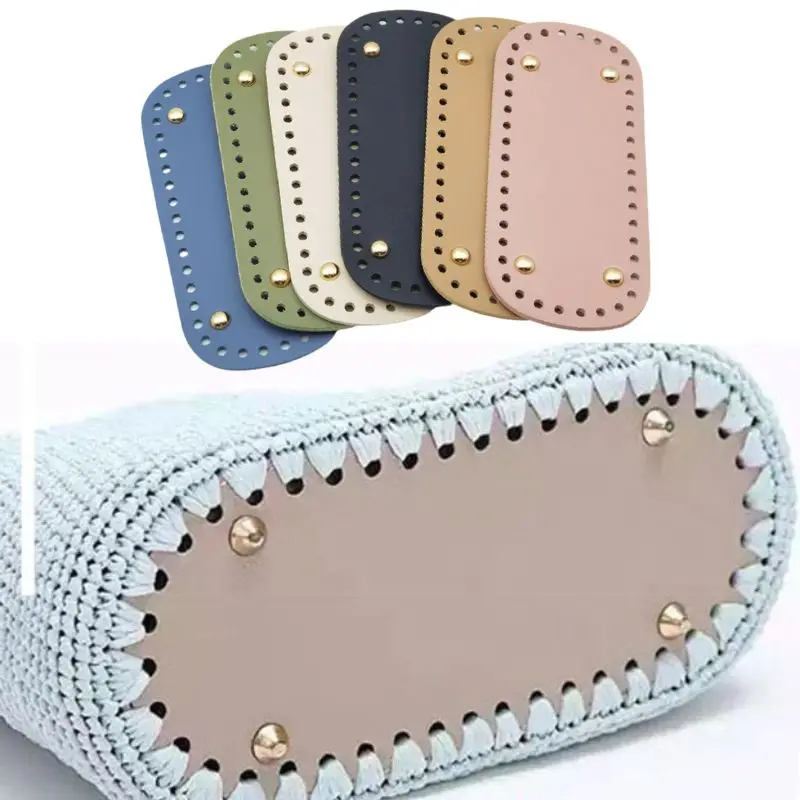 PU Leather Handmade Bag Bottom For Knitted Bag Handmade Bottom With Holes Diy Crochet Bag Bottom Solid Color Bag Accessories New
PU Leather Handmade Bag Bottom For Knitted Bag Handmade Bottom With Holes Diy Crochet Bag Bottom Solid Color Bag Accessories New