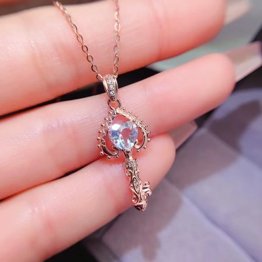 925 Silver Aquamarine Pendant 6mm 0.8ct Natural Aquamarine Necklace Pendant with 3 Layers 18K Gold Plated Gemstone Jewelry
925 Silver Aquamarine Pendant 6mm 0.8ct Natural Aquamarine Necklace Pendant with 3 Layers 18K Gold Plated Gemstone Jewelry
