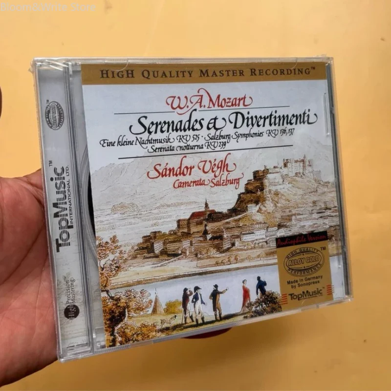 Mozart's Serenades and Divertimentos CD Conducted By Sándor Végh Performed By Camerata Salzburg High Quality Master Recording
Mozart's Serenades and Divertimentos CD Conducted By Sándor Végh Performed By Camerata Salzburg High Quality Master Recording